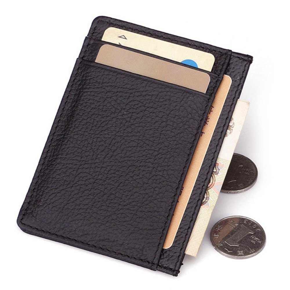 100% Leather Men's Card case Credit card wallet